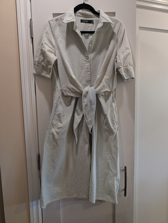 Lauren Ralph Lauren Dresses & Skirts - Ralph Lauren Tie Front Shirt Dress,8